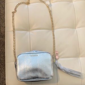 Brand new silver Victoria secret handbag